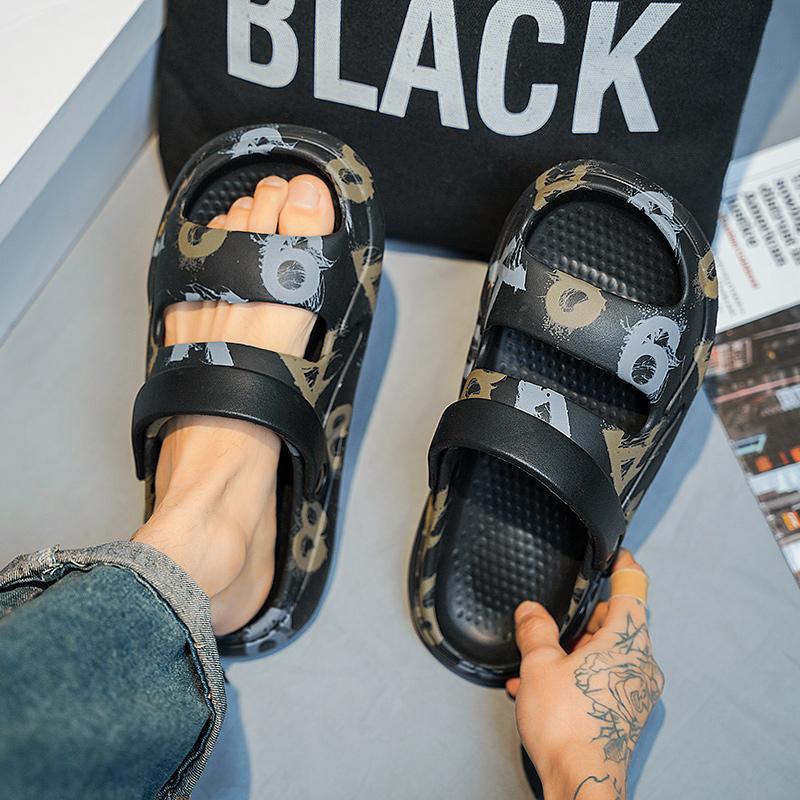 Mode Herren Hausschuhe 2025 Neu Sommer EVA Weichsohlige Plateau Pantoletten Sandalen Indoor Outdoor Walking Strandschuhe Flip Flops Herrenschuhe