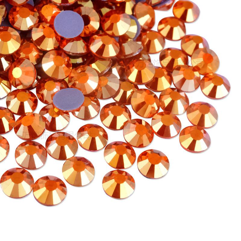 Imitation Austrian Diamond, Even Surface Hot Melt Adhesive Hot Diamond Ab Color Crystal Glass Diy Clothing Rhinestone Decoration