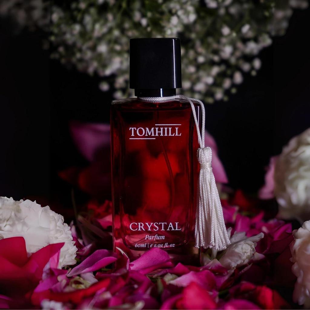 TOMHILL Crystal Fresh Perfume 60ml for Women – Long Lasting Eau de Parfum | Floral Fresh Fragrance | Elegant Velvet Pouch Included