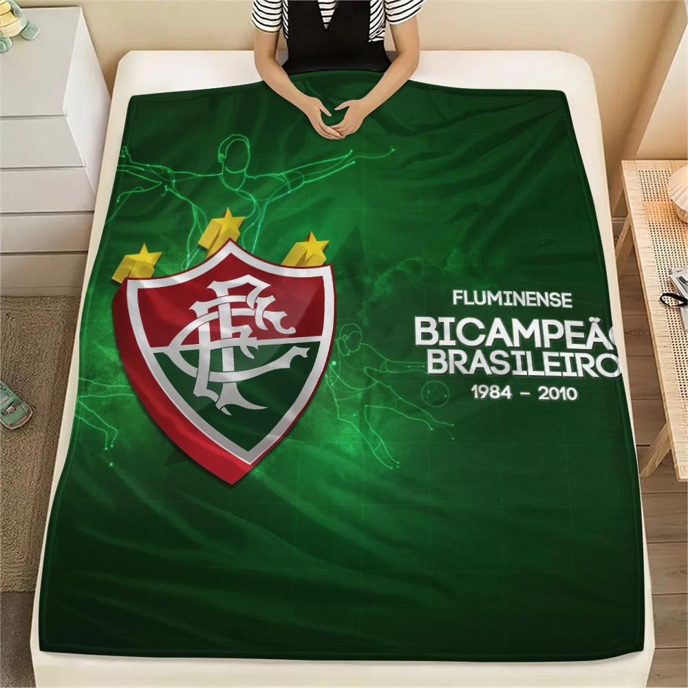 Fluminense Football Club Flanelldecke mit Aufdruck, Hohe Qualität, Bequem für alle Jahreszeiten, Heimdekoration, Wärme und Komfort