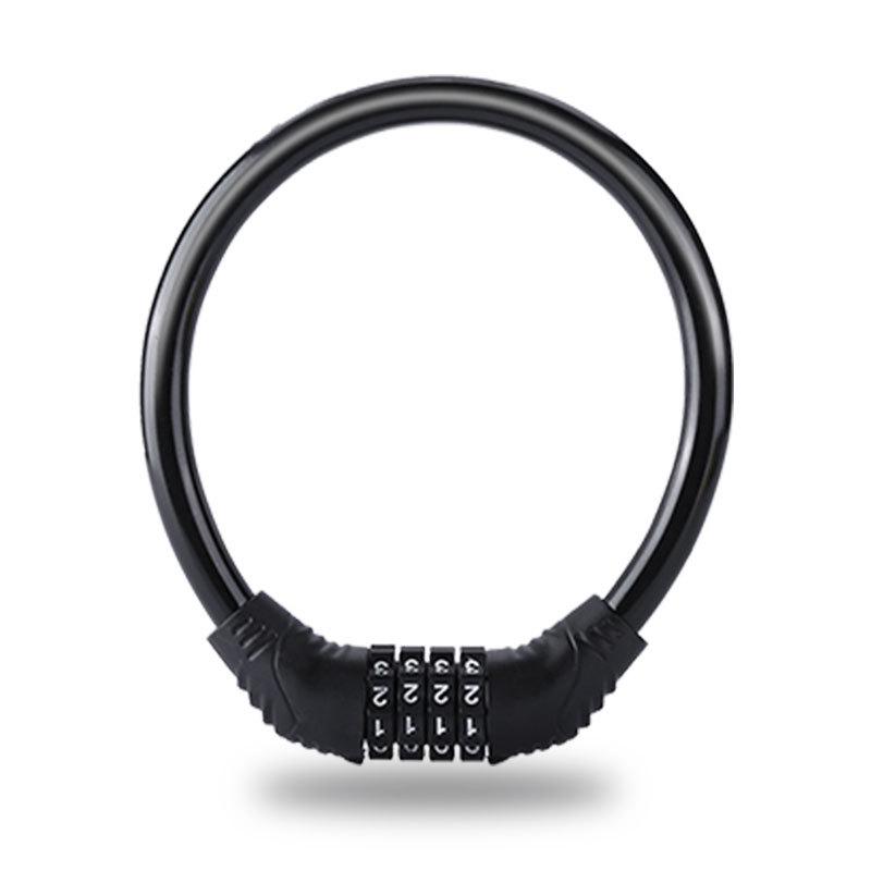 Four-Digit Anti-Theft Bicycle and Electric Vehicle Lock with Steel Wire