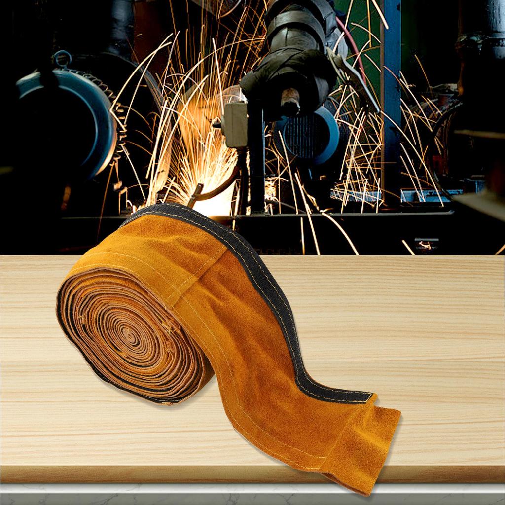 TIG Torch Cable Cover Heavy Duty Leather Sleeve for Effective Protection of Welding Cables in Harsh Environments