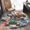 Monster Jam, Monster Truck Stuhlmatte Runder Teppich Büroteppich, Rutschfest, Geeignet für Wohnzimmer, Schlafzimmer Dekor.1205437a