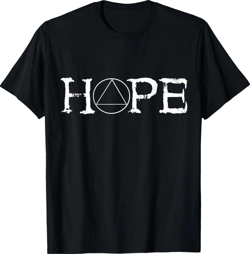 Retro Sobriety Hope Recovery Alcoholic Abstinence Unisex T-Shirt XXXL