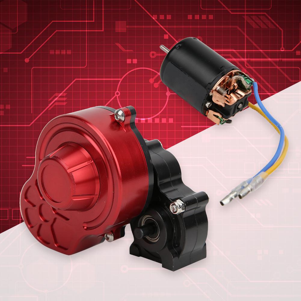 540 Waterproof Brushed Motor with Center Gearbox Assembly for 1 10 SCX10 RC 4WD D90 Crawler35T