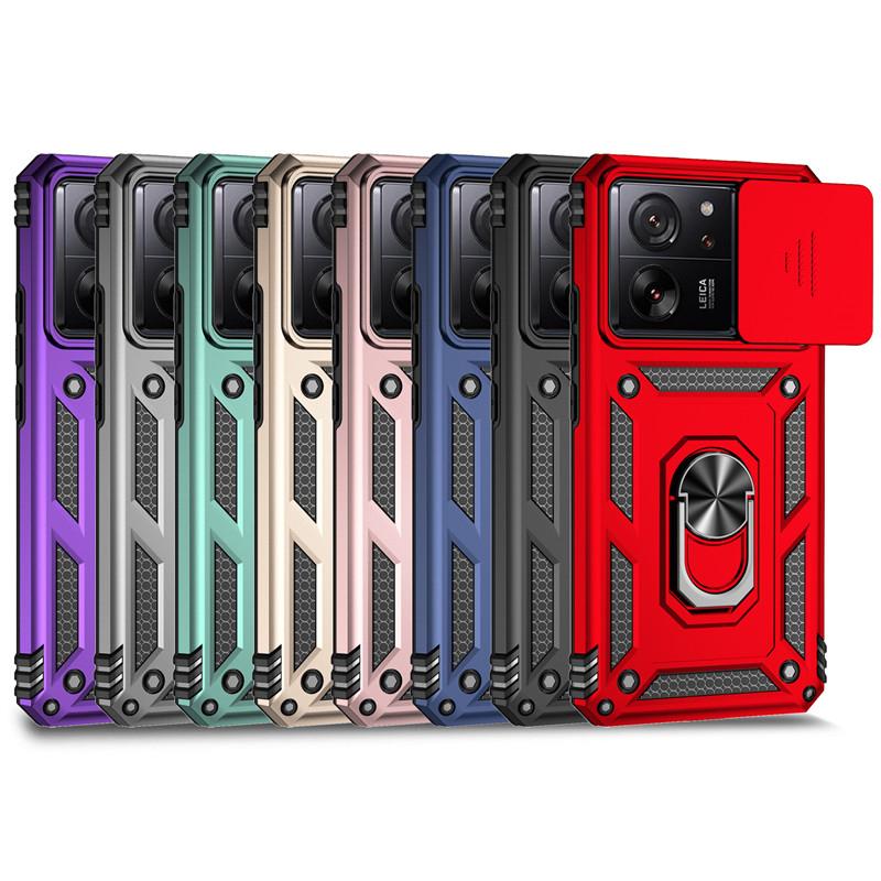 For Xiaomi 13T Case Xiaomi 11T 12T 13T Pro 5G Cover Luxury Shockproof Armor PC + Silicone Slide Camera Protective Phone Cover