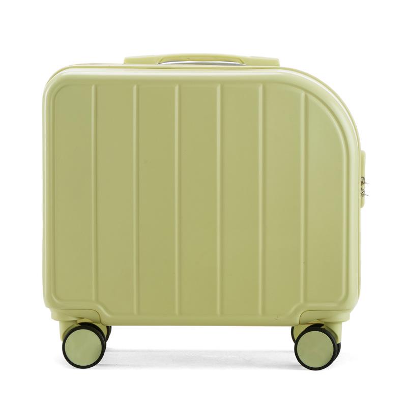 Unisex 18" Lightweight Japanese Trolley Suitcase - Compact Travel Bag for Students