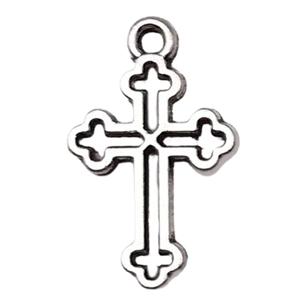 Vintage stříbrný křížek pro výrobu šperků