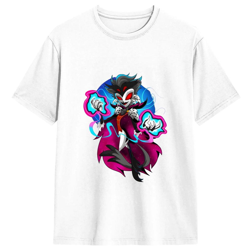 Vintage Helluva Boss Tshirts Unisex Crewneck 100 Cotton T Shirts Short Sleeve Tees Printed Tops