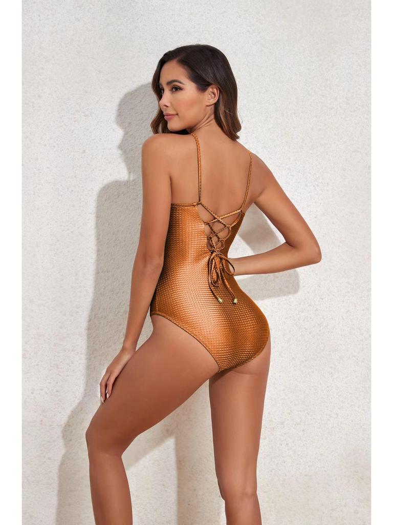 2024 Women's One-Piece Swimsuit: Slimming, Sexy, Sun Protection, Belly Covering, Gauze Skirt Bikini Set