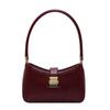 French niche style armpit red bag  simple bride's bag  wedding party bag  vintage texture  shoulder bag  fashionable