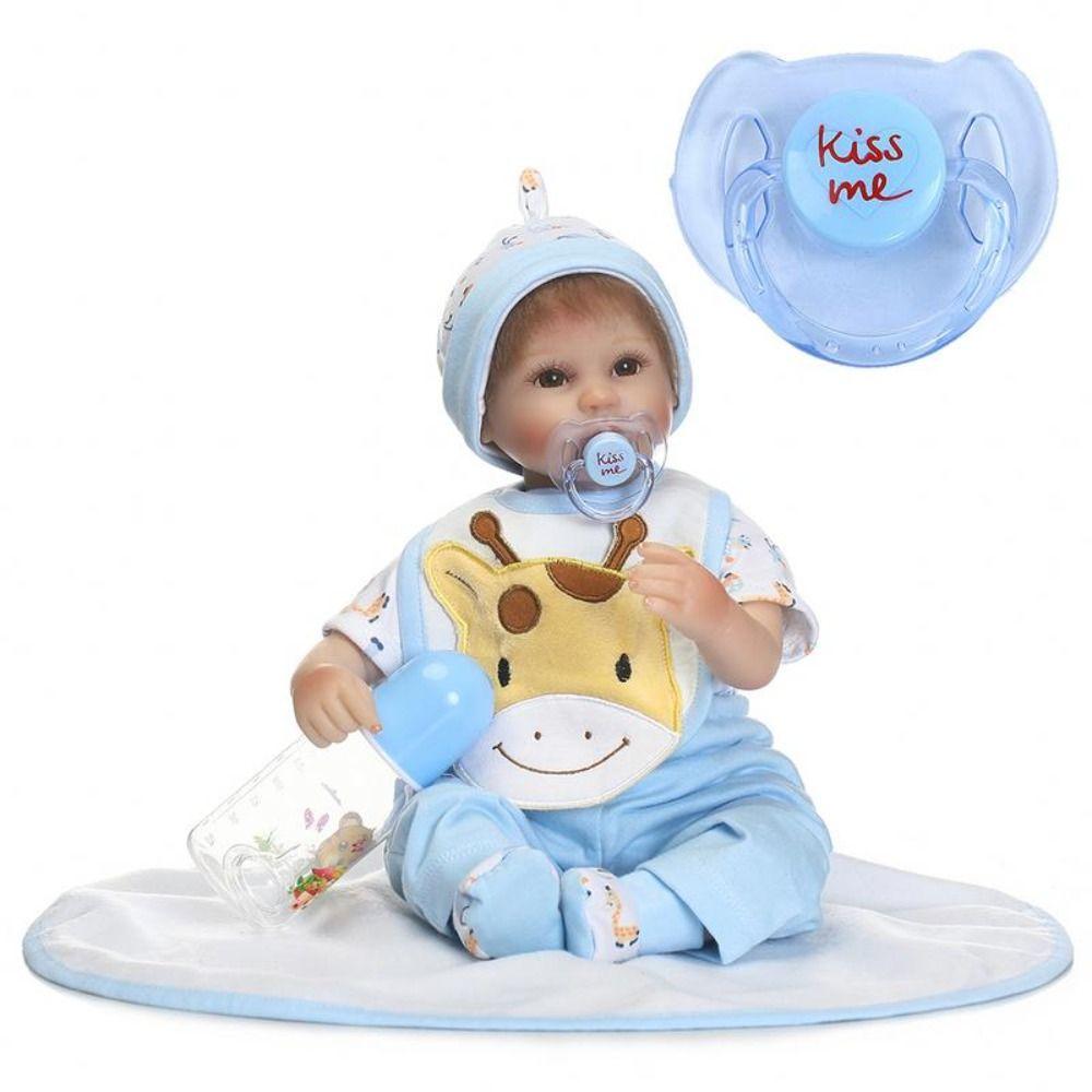 Lovely Print Doll Magnet Pacifier Pure Color Baby Doll Pacifier Bottle Doll Toy  Kids Toys