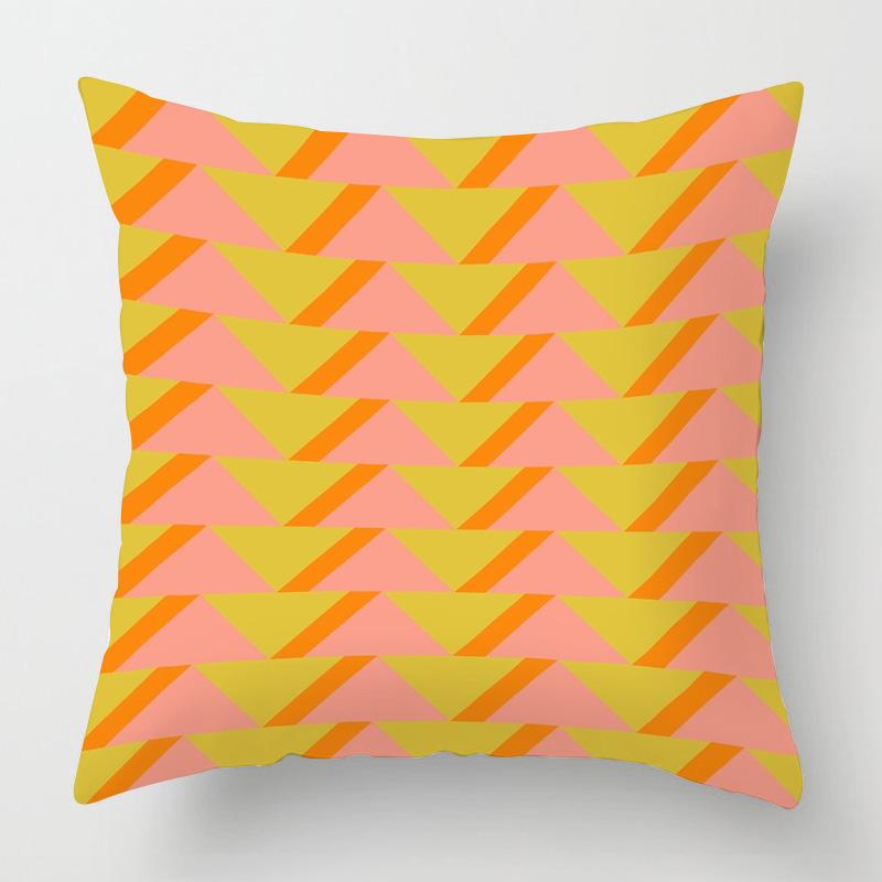 Scandinavian Abstract Style Pillow Cover 18X18/20X20 Inches - Geometric Print Cushion Cover Home Decor Gift Pillow Cover