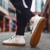 Fashion Leisure sports shoes Flat bottomed comfortable adult style Breathable street walking tourism Black and white minimalist shoes