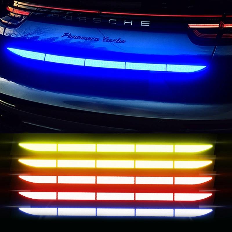 Car Sticker Reflective Warning Safety Tape Anti Collision Warning Reflective Sticker for Automobile Trunk Exterior Accessories