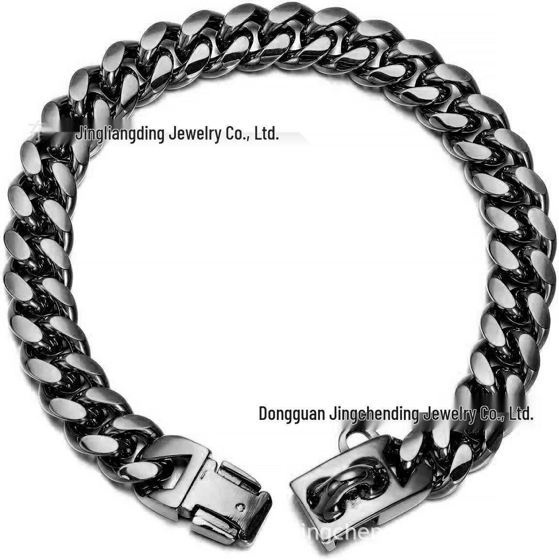 14mm Wide Gold & Silver Dog Collar, 18K Gold Plated Hip Hop Stainless Steel Leash Necklace. 10 inch чёрный