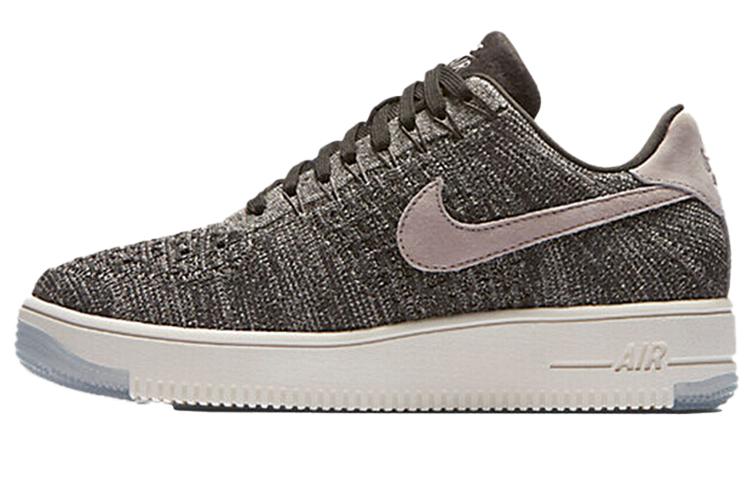 Nike Air Force 1 Flyknit Low Midnight Fog Silt Red Women s 820256-008 36