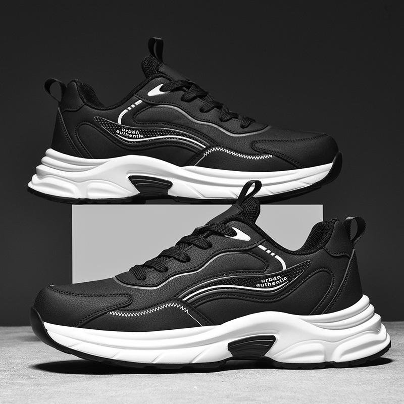 Autumn and Winter Outdoor Sports Casual Shoes Men's Low-top Versatile Platform Shoes Large Size Student Running Shoes