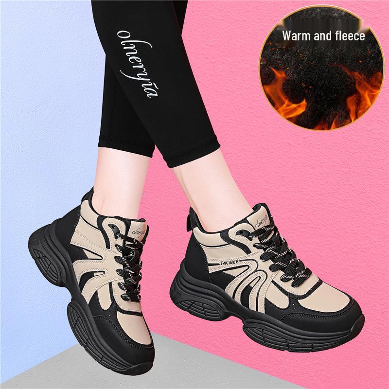 

Golden Rabbit Women s 2025 High-Top Sports Shoes: Non-Slip, Wear-Resistant, Shock-Absorbing, Thick Sole, Versatile Autumn Style 34
