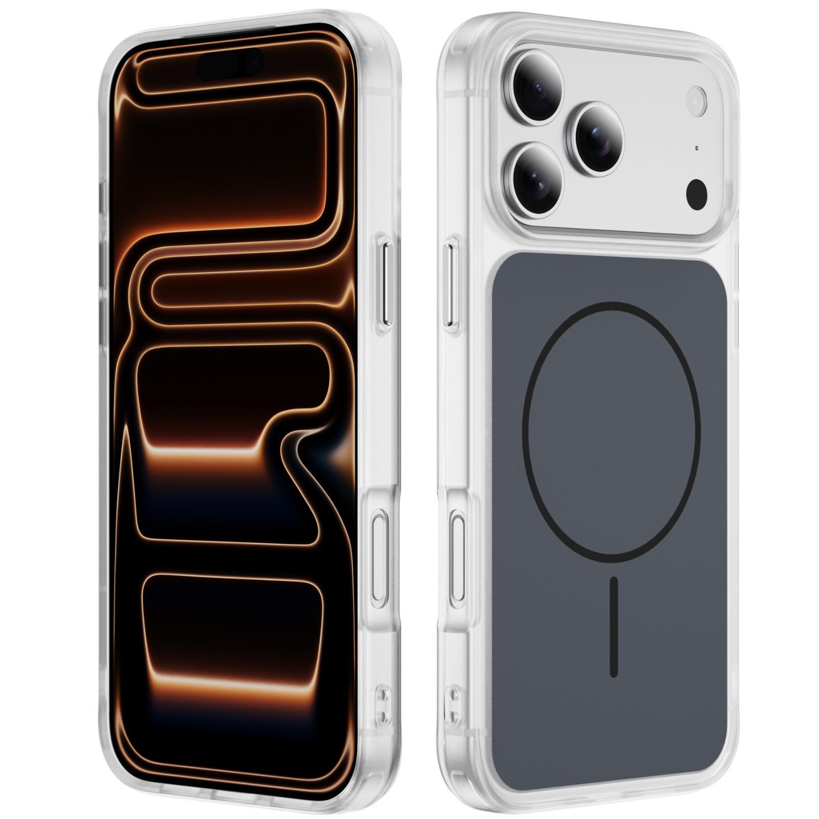 

iPhone 17 Pro Max Crystal Shine Magnetic Protective Case for Apple 16 Plus 15 Pro