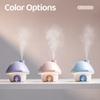 Lovely Mushroon House Air Humidifier Colourful Ambient LED Light Essential Oil Aroma Humidifier 300mL Water Tank Home Humidifier