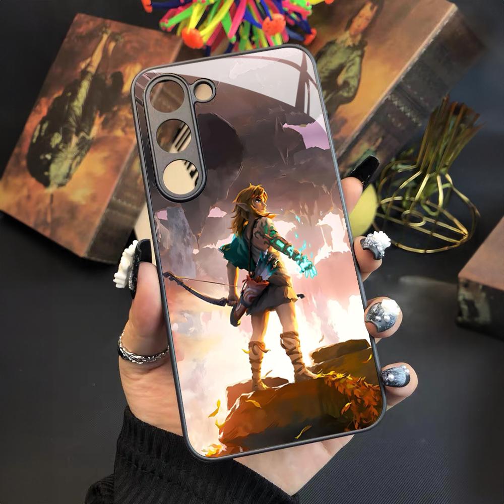 Cartoon Anime Game Z-Zelda Phone Case for Samsung Galaxy S24 S23 S22 S21 S20 A24 A34 A54 A53 Note20 M54 Fe Ultra Plus Glass