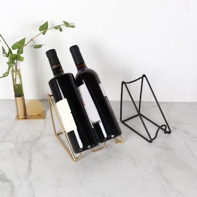 Red Wine Rack Display Stand Flexible Capacity Minimalist Design 1/2Grids Contemporary Wine Holder Bar Accessory