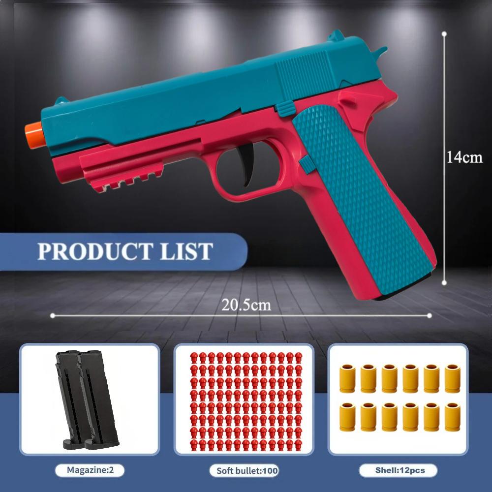 High-Quality Sig17/M1911 High-Quality Colt High-Quality Toy High-Quality Gun High-Quality Shoot High-Quality Soft High-Quality Bullet High-Quality