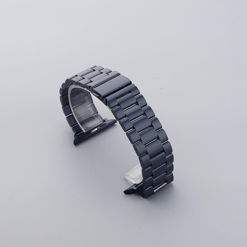 Cinturino in Acciaio Inossidabile a Tre Perle per Apple Watch & Huawei GT4
