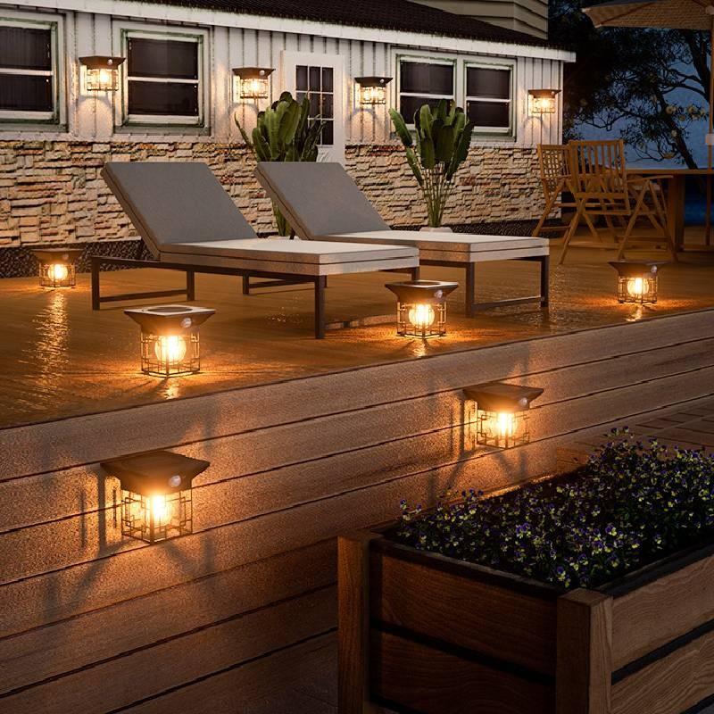Filament Tungsten Solar Lamp Courtyard Lighting Outdoor Human Induction Body