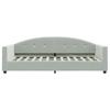 Daybed Light Grey 90x200 Cm Velvet