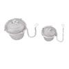 2pcs Mesh Tea Ball Stainless Steel Tea Strainer with Long Hook Chain for Spice Soup Tea Herbs Diameter: 4.5cm   1.8in+