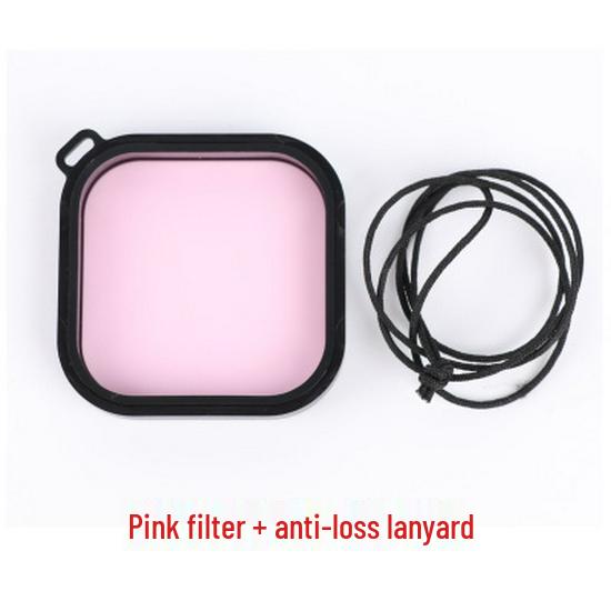 

GoPro Hero8 Black Diving Case + Red, Pink, Purple Filters - Waterproof King Kong Series, Compatible with GP803 розовый