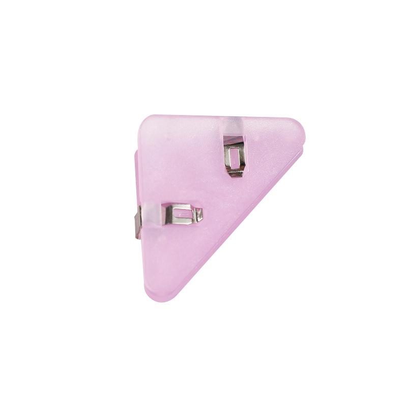 1pcs Creative Triangle Clip Bill Clip Book Paper Corner Clip Binder Clip For Desk Storage Shelf Office Desktop Organizer