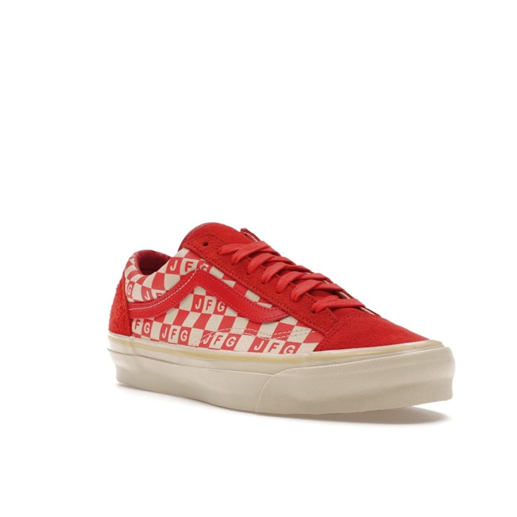 Joe Freshgoods x Vans OG Style 36 LX Honeymoon Stage - Röda Unisex Sneakers Marshmallow VN0A4BVEZYE