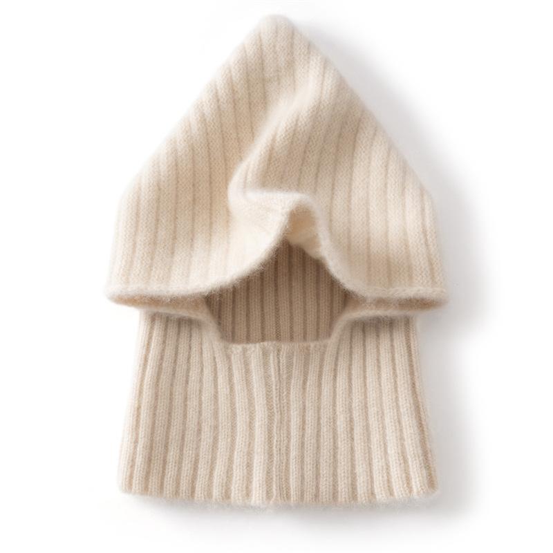 Pure Cashmere Children's Hats Autumn and Winter Clothes Boys and Girls Warm Windproof Hats Versatile Scarves Integrated Hats Tide