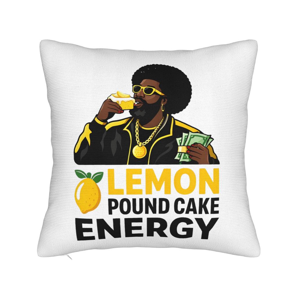 Retro Afroman Lemon Pound Cake Square Pillow Case Polyester Decorative Pillow Awesome Cushion Covers