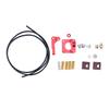 Upgrade 3D-Drucker-Kit mit Extruder, Bettausgleichsfedern, PETG-Schlauch, MK8-Silikonhülle, Praktischer Einfacher 3D-Drucker-Extruder