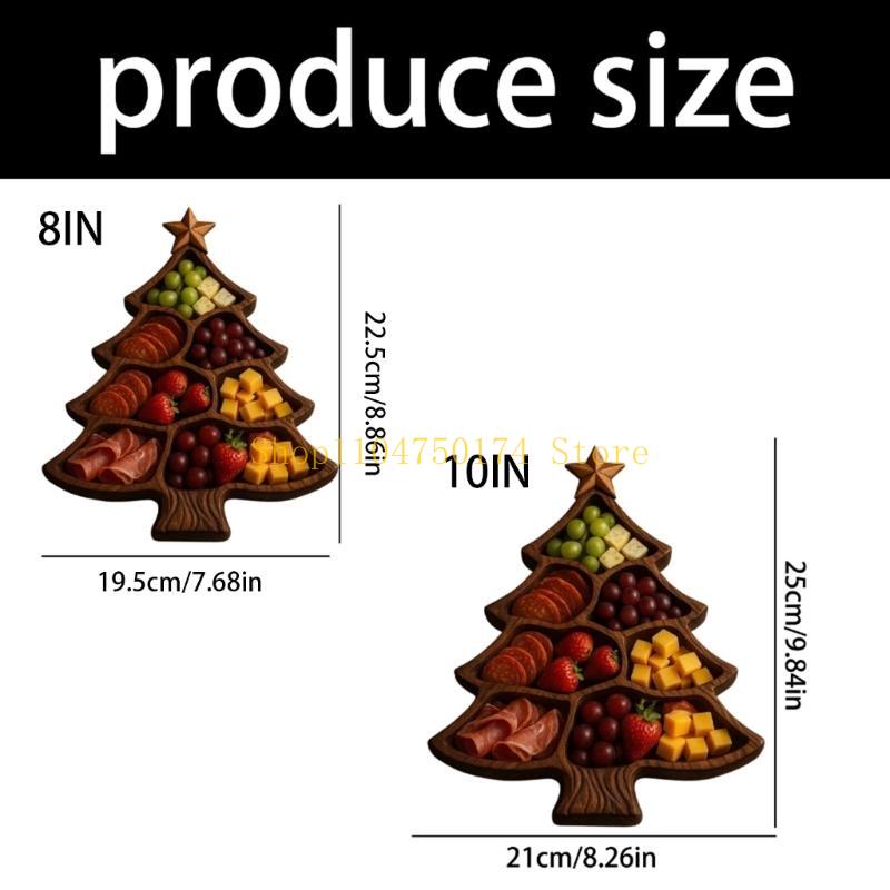 Talíř vánoční stromek Dřevěný servírovací talíř do kuchyně a pro každodenní použití nejprodávanější