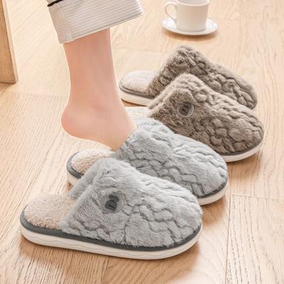 Winter Cotton Slippers Home Indoor Non-slip and Deodorant 2025 New Piled Thickened Soft Bottom Fluff Cotton Mop