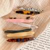 Acetate Hair Side Clip Oval Geometric Bangs Hairpin Women Girls Simple Elegant Duckbill Clip Barrettes Hair Styling Accessories