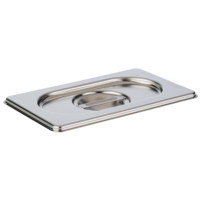 Couvercle GN 1/9 - APS - Inox 18/10 - Aspect satiné mat - Empilable - Résistance aux chocs