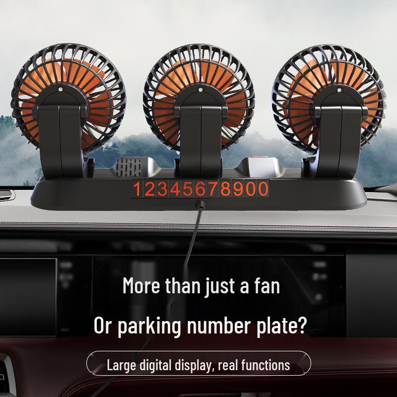 24V/12V Doppelkopf USB LKW Ventilator - Kraftvoller Wind & Multifunktional
