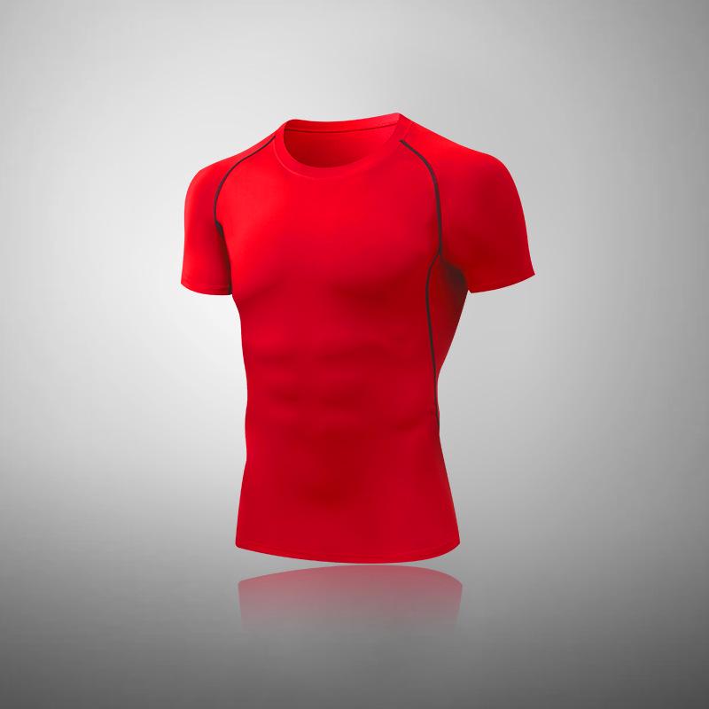 Men's High-Elastic Compression Sports Leggings: Quick-Dry, Long Pants for Running, Basketball & Fitness.