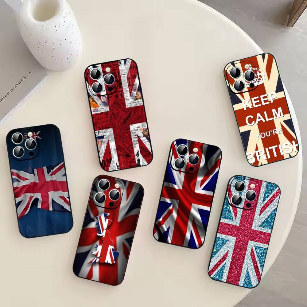 England F-Flag Football Wettbewerbe Cheer Handyhülle Für iPhone 17,16,15,14,13,12,11 Plus,Pro Max,XS,Weiche Silikon Schwarze Hülle
