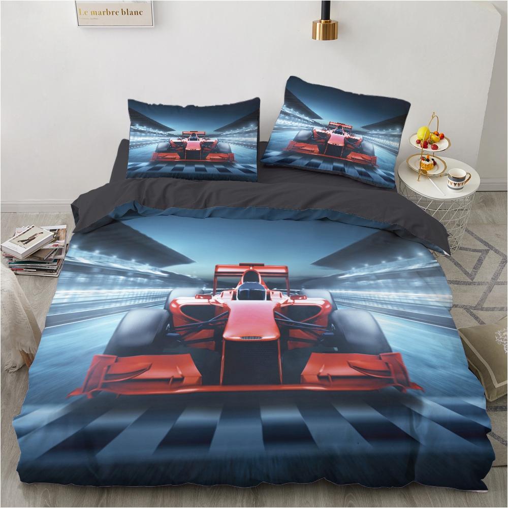 Racing Cars Fashion Scenery 3d Duvet Cover Dropshipping Modern Cool Sports Car for Children Teens Boys Bedroom Decoration Queen