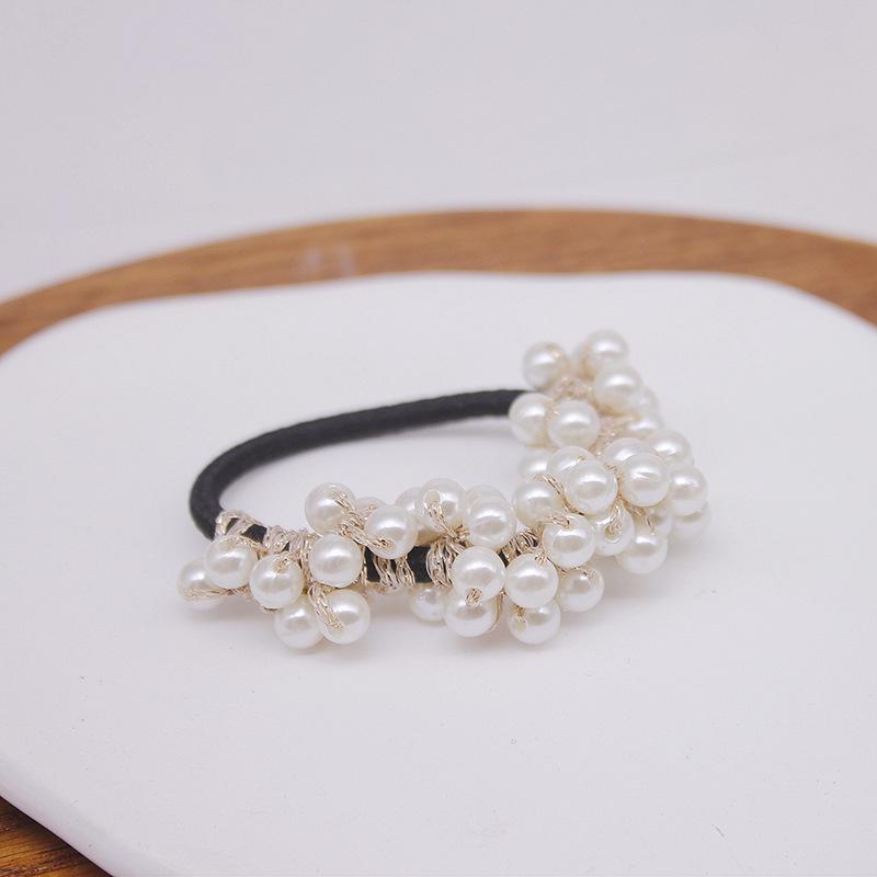 Perlen Haargummi - Blumiges Elastisches Band für Mädchen