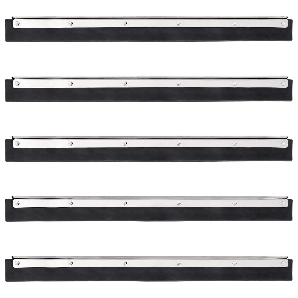 Floor Squeegee 5 Pcs. 45.5x2x5 Cm Steel and Rubber