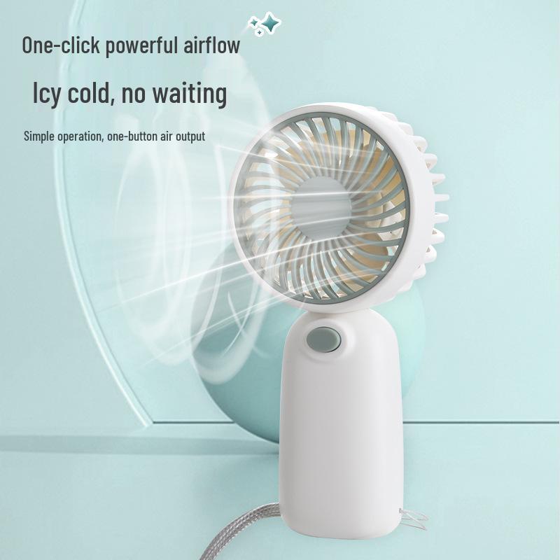 Portable No. 7 Mini Handheld Battery-Operated Pocket Fan - New Style Gift.