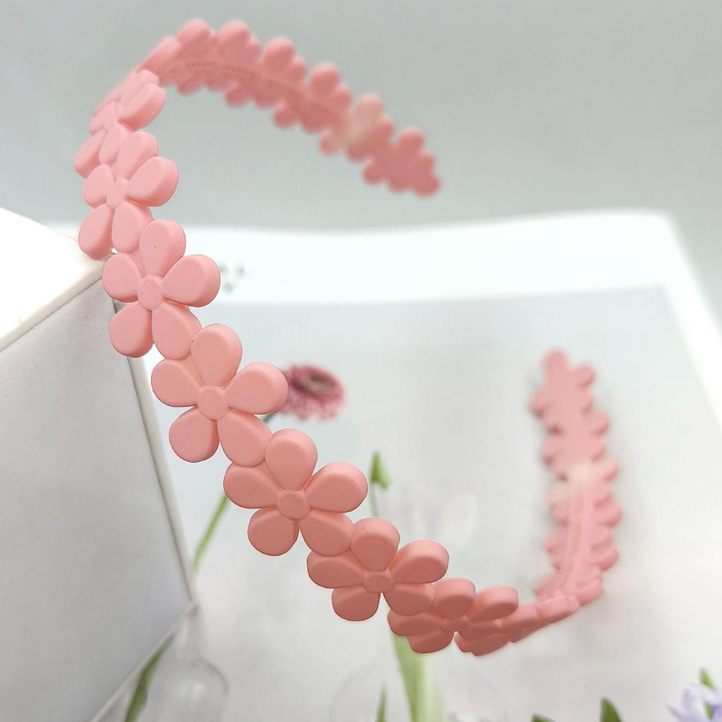 Colorful Flower Hair Hoop Girl Sweet Cute Broken Bangs Hairband For Children Daily Party Dress Up Hair Accessories Gift
